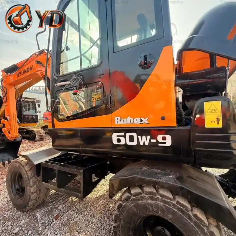 Hot Sale Original Second-hand Hyundai 60W-9 Wheel Excavator Good Performance Mining Equipment1