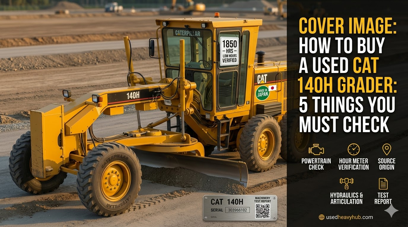 How to Buy a Used CAT 140H Grader: 5 Things You Must Check