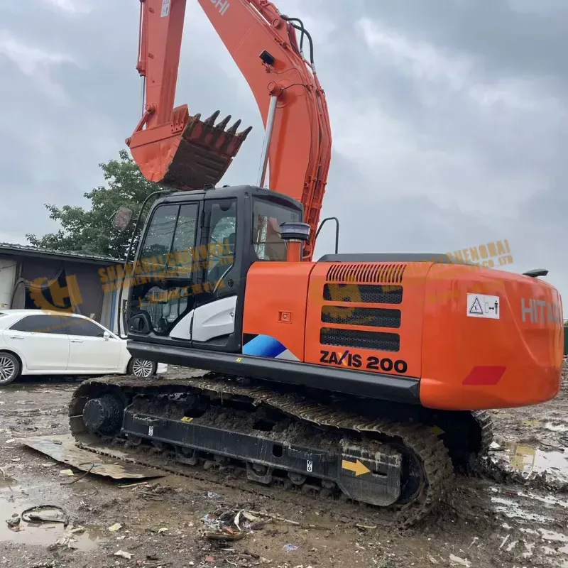 Competitive price Second hand 90% new Original Medium HITACHI ZX200-5G 20t Crawler Excavator Engineering machinery digger Supplier