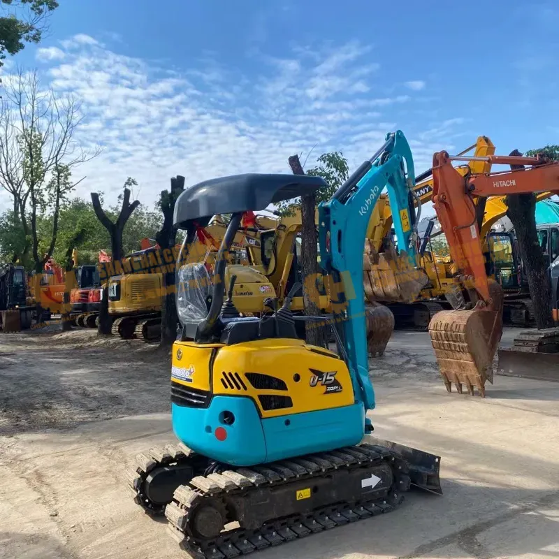 Second hand 90% new Original Mini KUBOTA U15 1.5t Crawler Excavator Engineering machinery digger Supplier