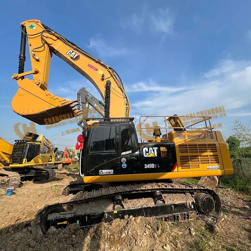 Second hand 90% new Original Large CAT 349D2L 49t Crawler Excavator Engineering machinery digger Supplier