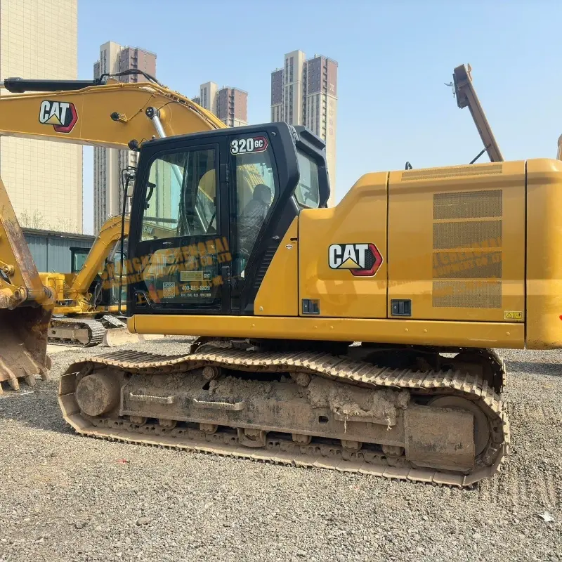 Second hand Original Large CAT 320GC with Hammer 20t Crawler Excavator Engineering Machinery Supplier