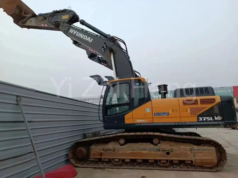 Excavadora usada confiable Hyundai 375