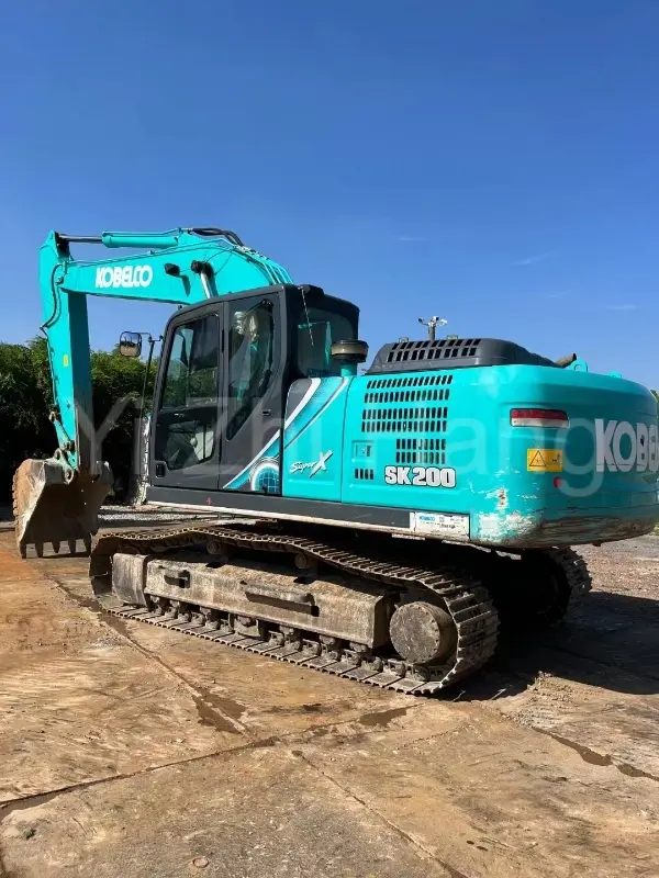 A máquina escavadora pesada usada Kobelco SK200 usou a máquina escavadora 2021 de 35 toneladas - 6