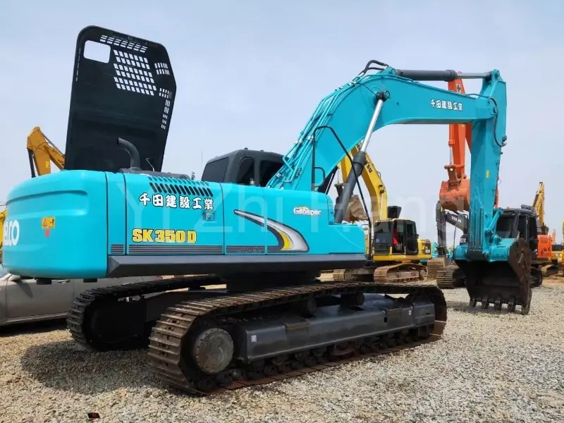 Used Heavy Excavator Kobelco SK350 Used Excavator 2021 35 Ton -3