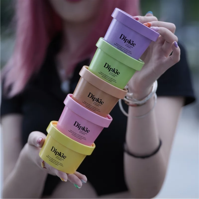 4 Oz Disposable Cartoon Ice Cream Cups With Lids Ice Cream Cup Design 