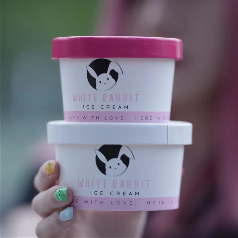 customized cheap disposable paper ice cream cup