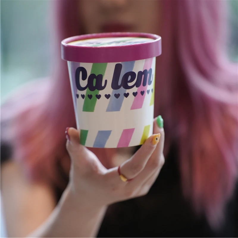 16oz snack ice cream cup