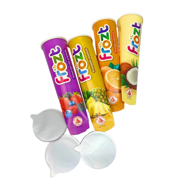 tubo calippo tubo de papel para helado con tapa de papel