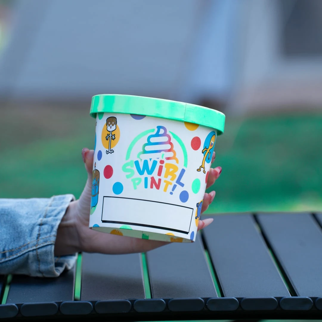 ice cream paper cups with lid