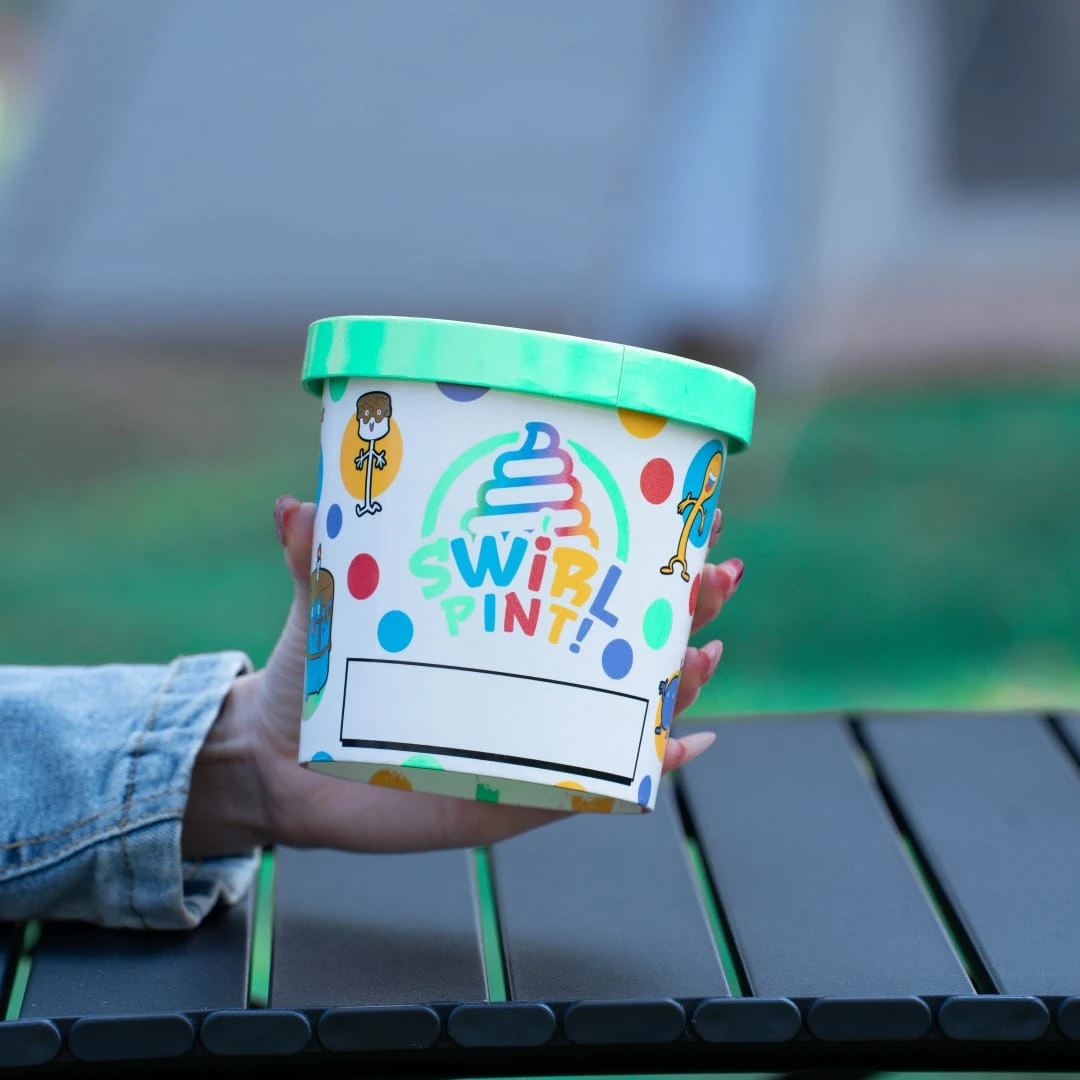 vasos de papel para helado con tapa