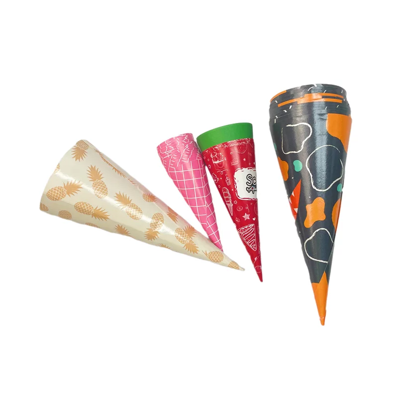 paper ice cream cone sleeves