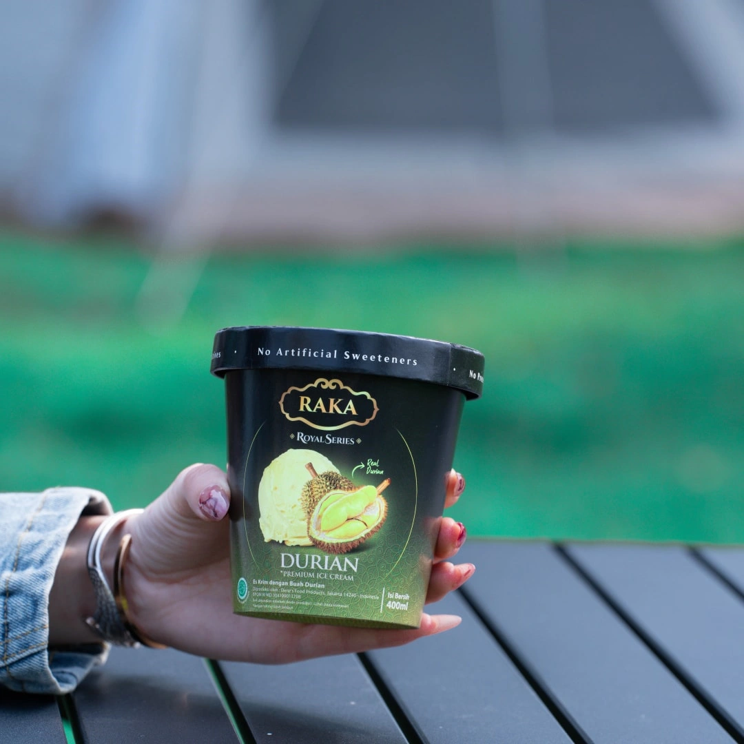 poplar ice cream cup with lid