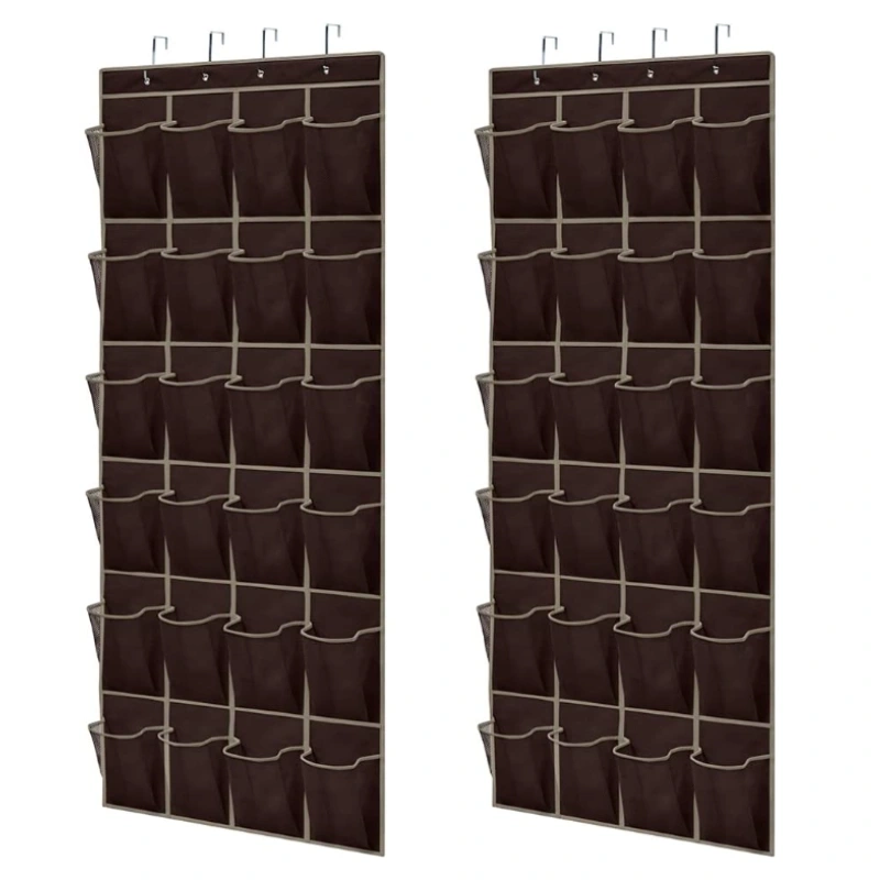 Customizable Wall Storage Over the Door Shoe Organizer Foldable Design for Closet