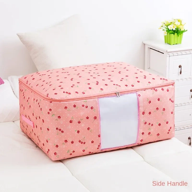 Foldable Oxford Cloth Storage Bag Large Capacity Closet Organizer with Zipper