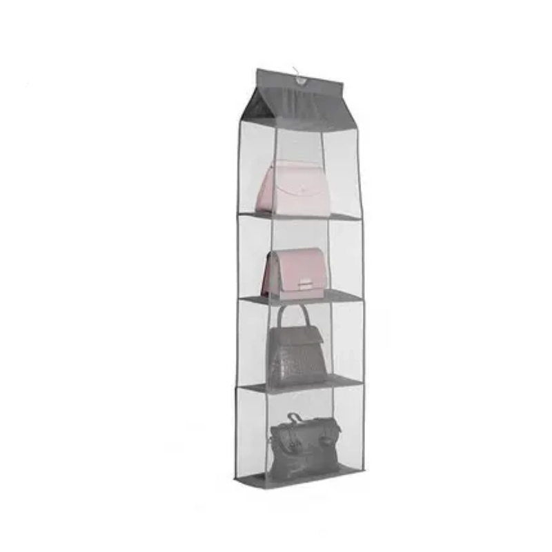 Foldable Three-dimensional Mesh Hanging Rack Dust-Proof Storage for Multi-Layered Clothing Storage
