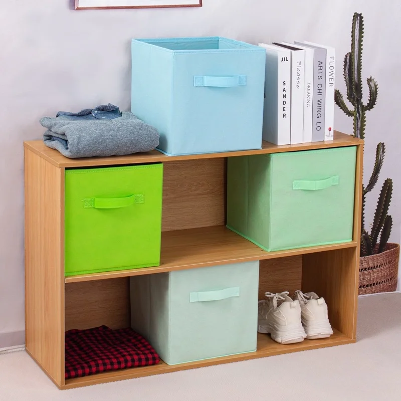 High Quality Non-Woven Cardboard Storage Box Foldable Classic Design Organizer