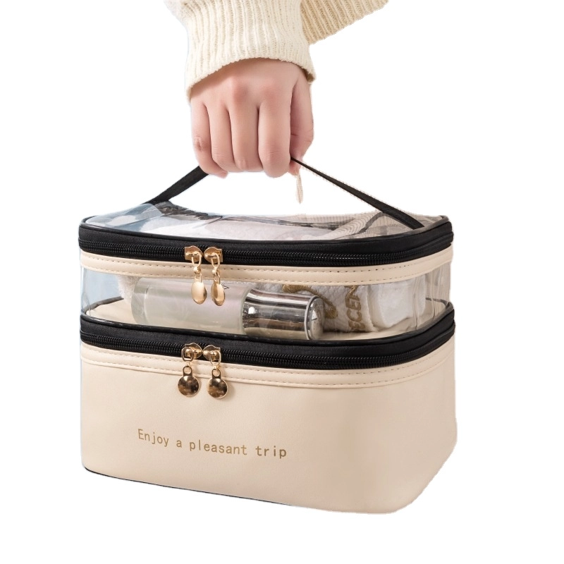 PVC Transparent Wash Portable INS Fashion Waterproof Travel Large Capacity Storage Bag