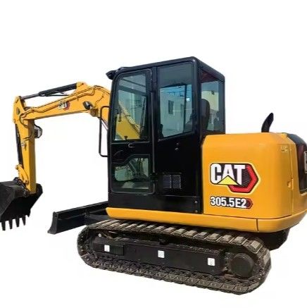 Cat 305.5E2 Yellow Second Hand Excavator Heavy Construction Machinery Caterpillar 305.5E2