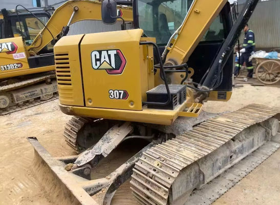 Caterpillar CAT 307 307D 7ton Used Compact Backhoe Crawler Excavator Machine