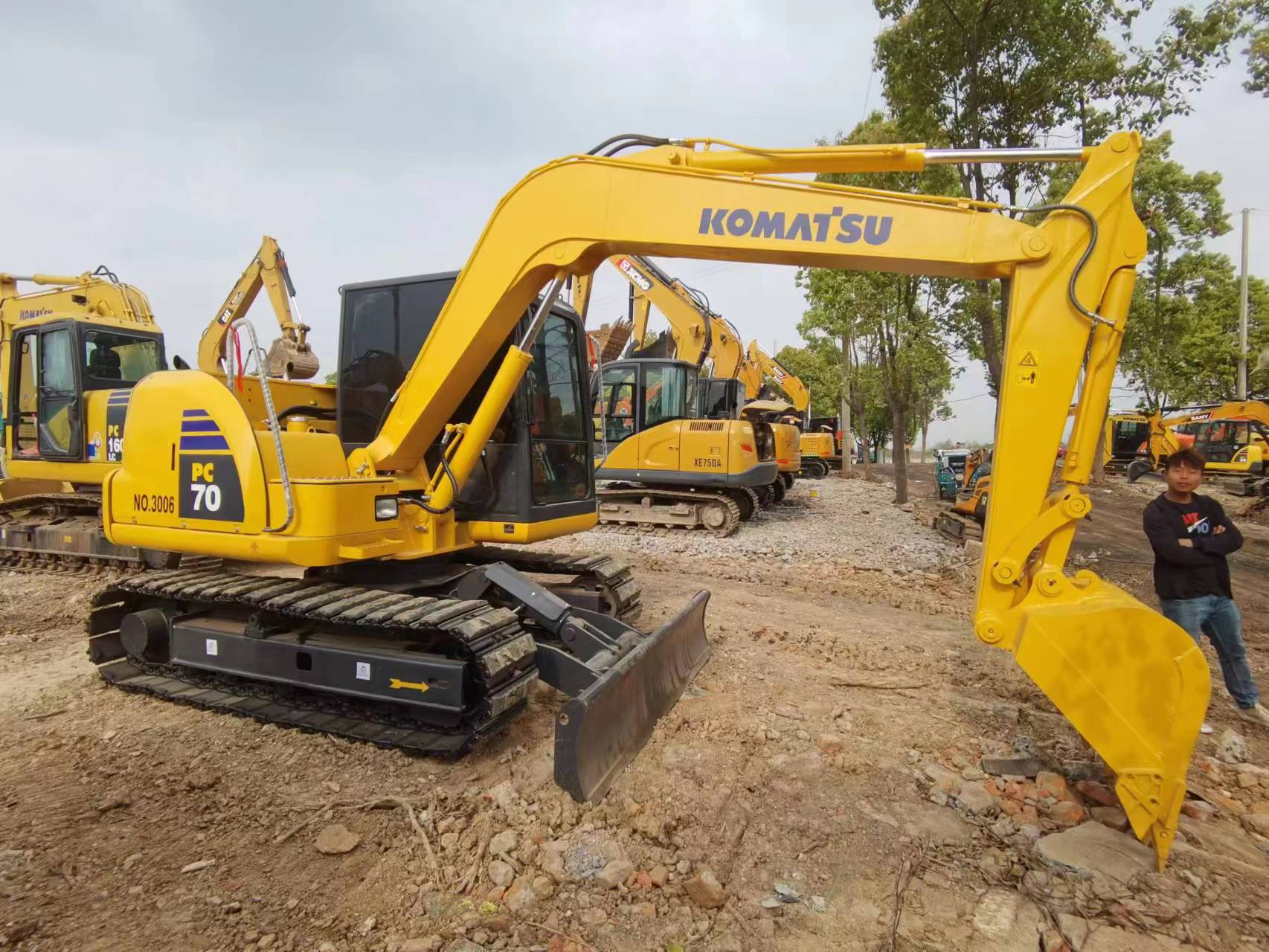 Used Komatsu Pc70 Pc70-8 Pc 75 75-2 75-3 Excavator Second Hand Japan Imported Crawler Excavator for Earth Moving