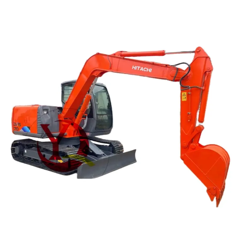 Excavadoras Hitachi originales japonesas ZX70 de gran tamaño y usadas