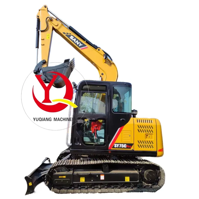 Second Hand Good Condition Small 7 Ton Sany 75cpro Mini Excavator Machine