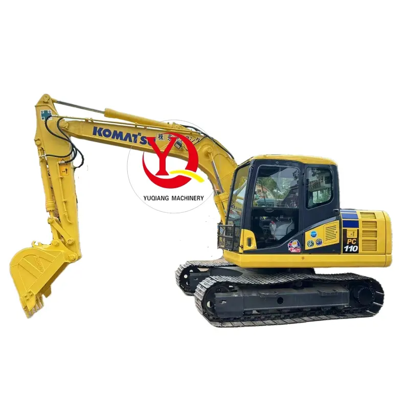 Escavadeira hidráulica Komatsu pc110 usada, máquinas de construção usadas