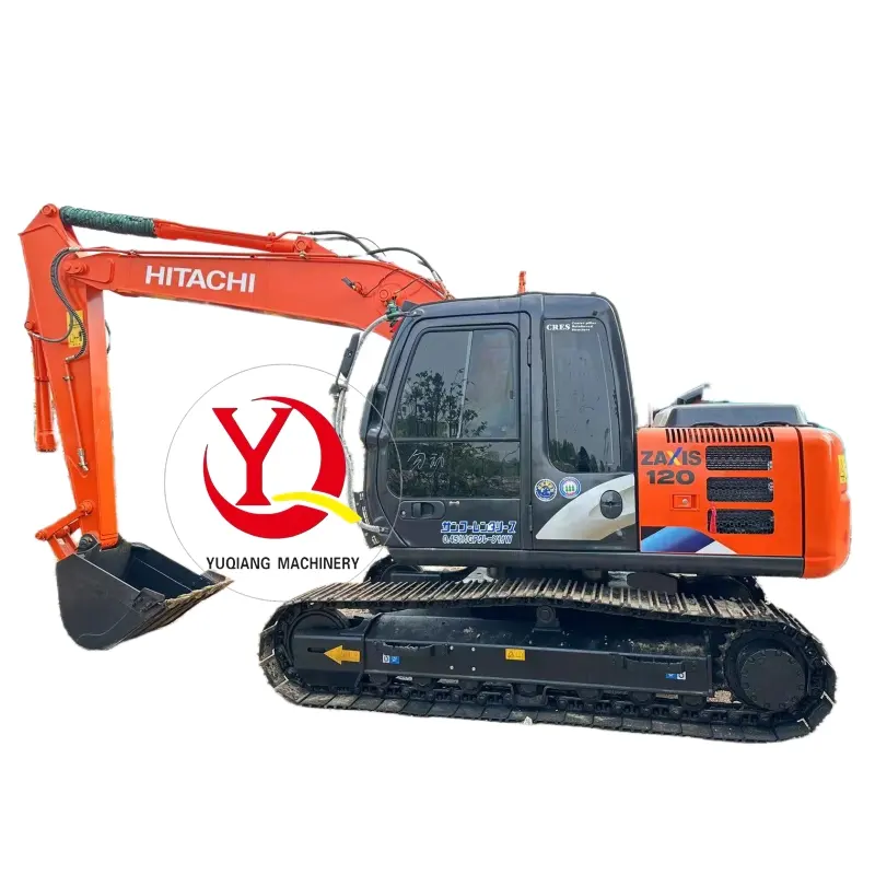 حفارة مجنزرة هيدروليكية أصلية مستعملة من طراز Hitachi ZX120 من اليابان