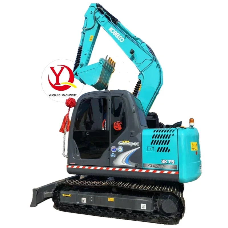 Kobelco SK75-8 Used Excavators Mini 7 Ton Hydraulic Crawler Digger For Sale