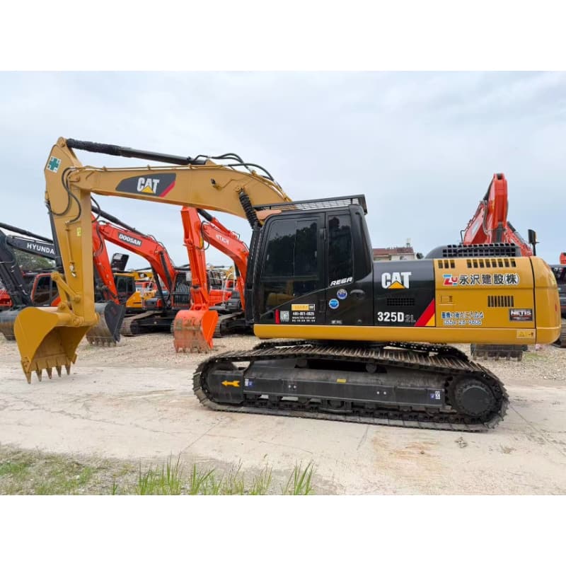 Pelle hydraulique CAT 325D d'occasion de haute qualité, moteur 90%, performances restantes