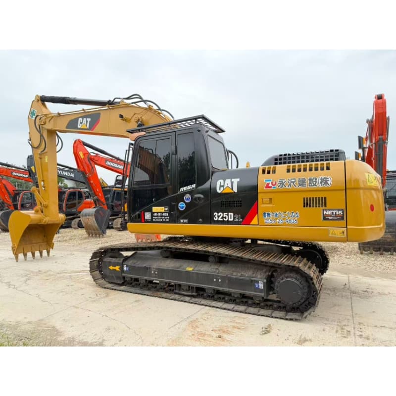 Pelle hydraulique CAT 325D d'occasion de haute qualité, moteur 90%, performances restantes