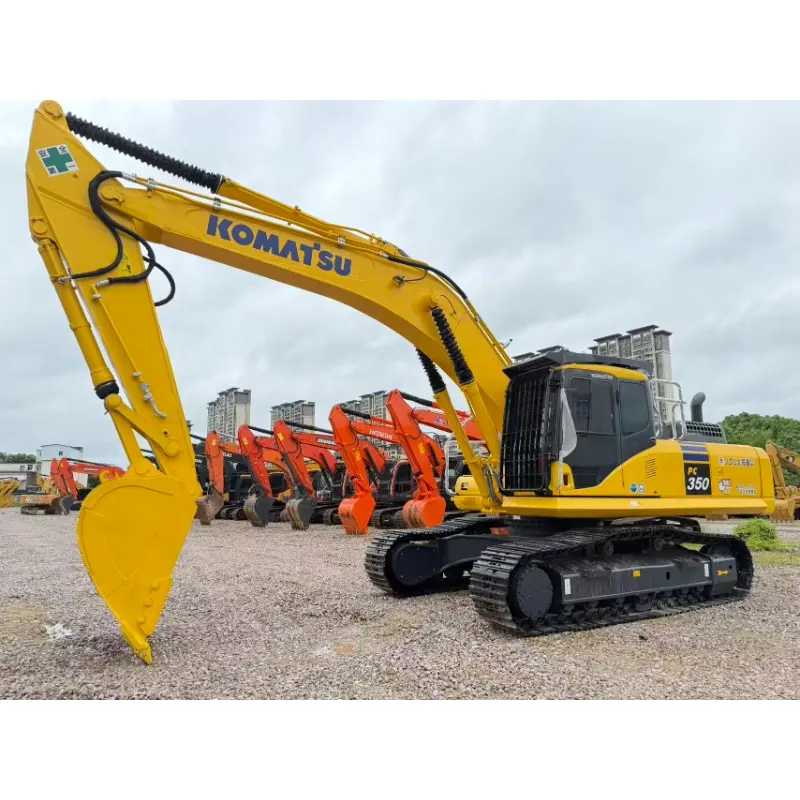 Escavadeira hidráulica Komatsu PC350 de alto desempenho para construção.