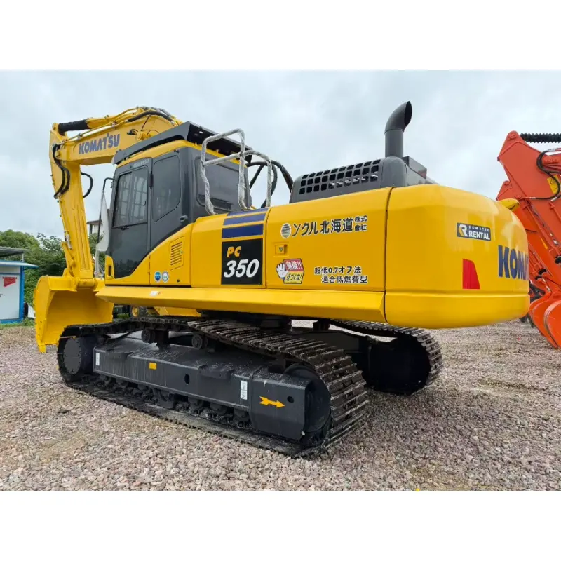 Escavadeira hidráulica Komatsu PC350 de alto desempenho para construção.