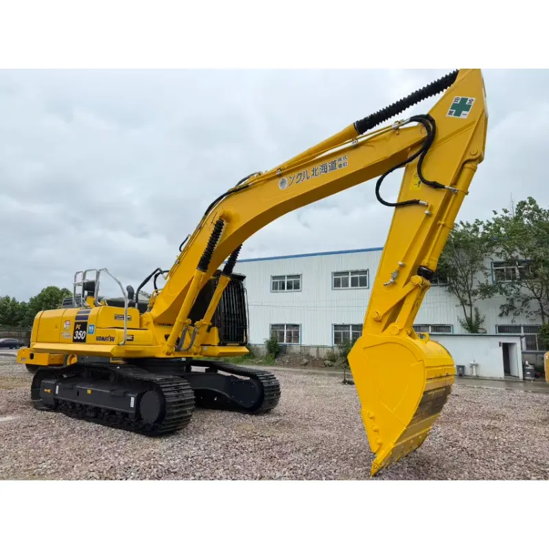 Escavadeira hidráulica Komatsu PC350 de alto desempenho para construção.