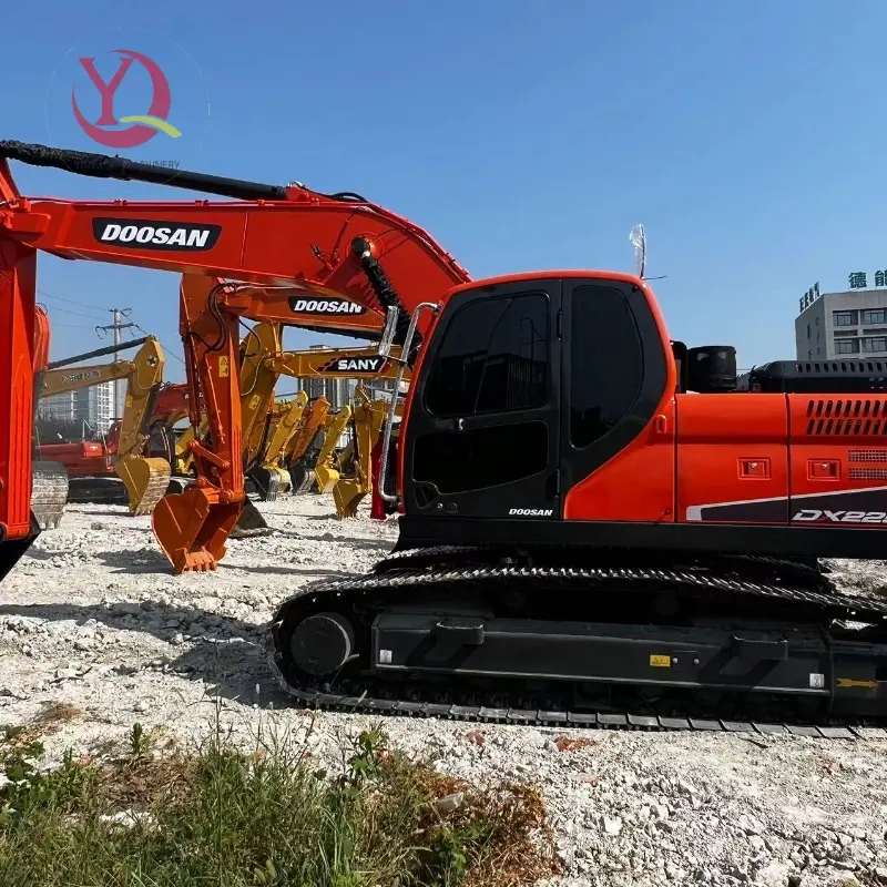 Heavy Duty DOOSAN DX225-9c Mining Excavator Used Equipment High Cost Performance