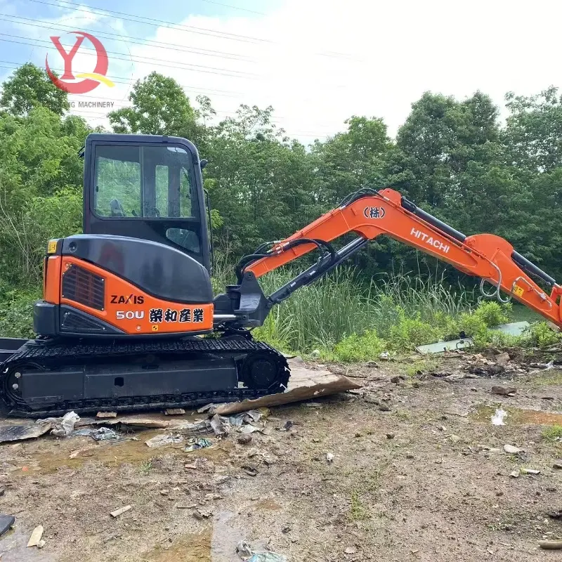 Low Price Second Hand Hitachi 50U Compact Hydraulic Excavator Competitive Price for Sale