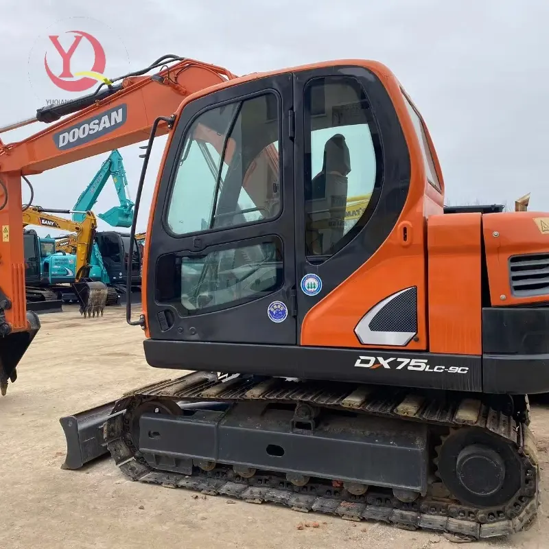 Original DOOSAN DX75LC-9C Hydraulic Crawler Excavator Construction Equipment Supplier