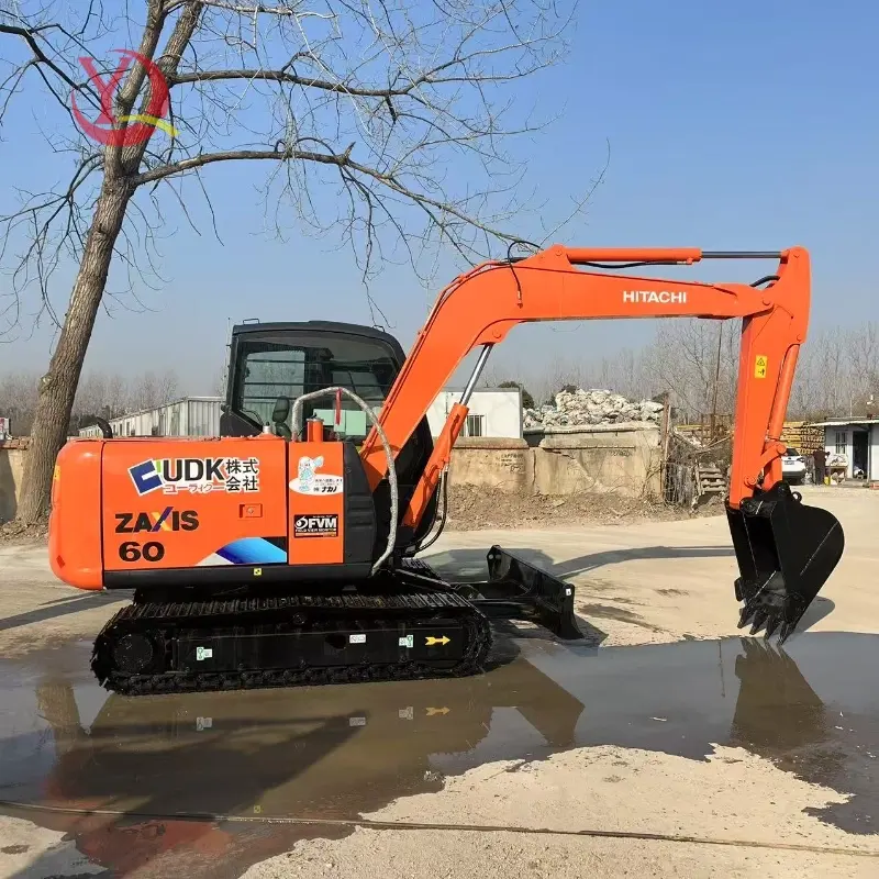 Original Good Condition Second Hand Hitachi 60 Mini Hydraulic Excavator Construction Solution
