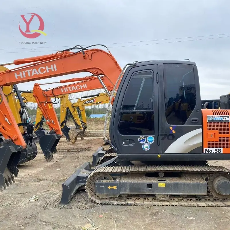 Powerful Durable Used Hitachi 70 Compact Crawler Excavator Good Performance Machinery Supplier