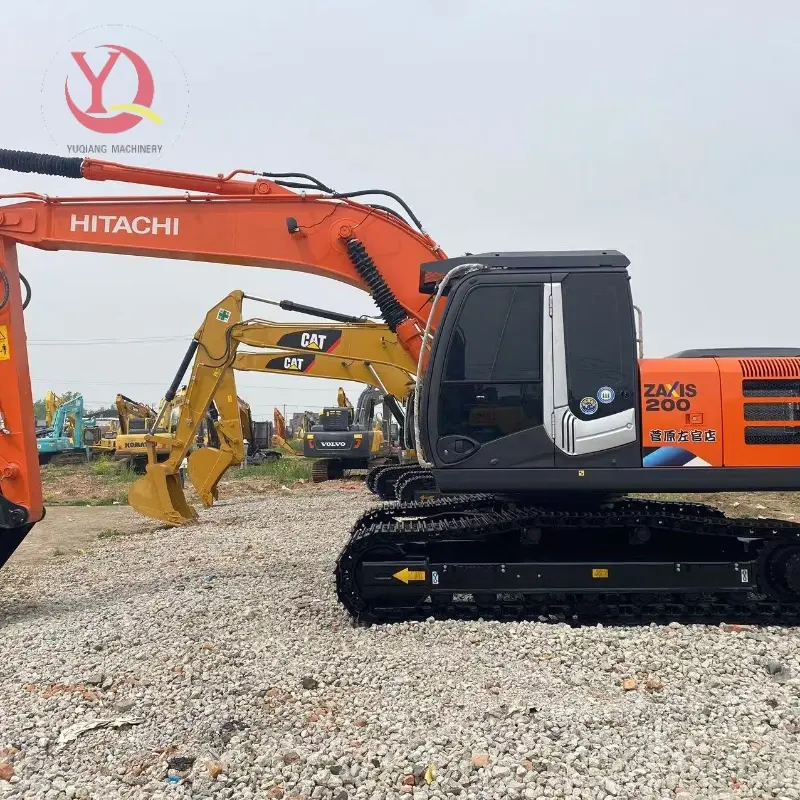 Second Hand Hitachi ZX200 Medium Hydraulic Excavator Machinery for Sale