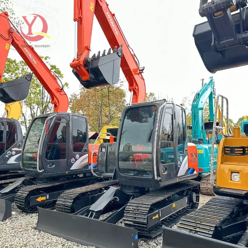 Used Hitachi ZX70 Compact Crawler Excavator Construction Solution