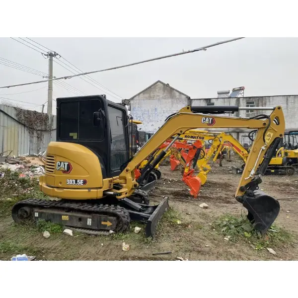 Мини-экскаватор Caterpillar 303.5 ecr б/у, производительность, строительная техника, распродажа