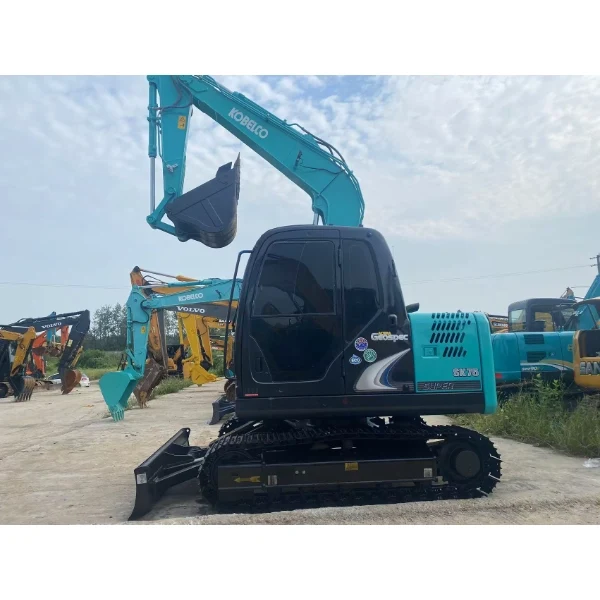 Оригинальный высококачественный экскаватор Kobelco SK75, горячая продажа, гусеничный экскаватор, 7 тонн