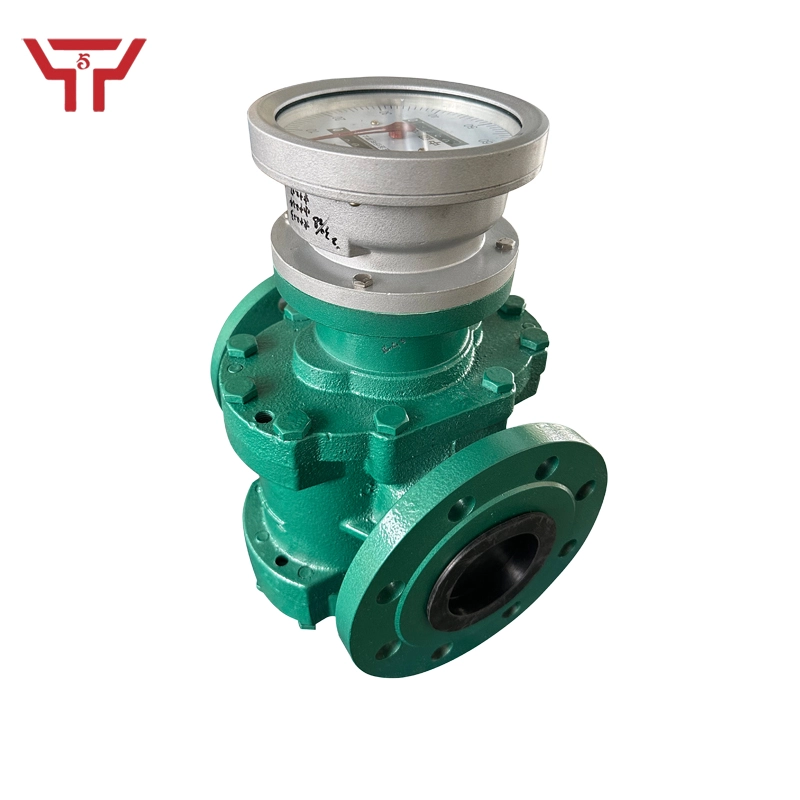 Cast iron high-viscosity fuel oil oval gear flowmeter