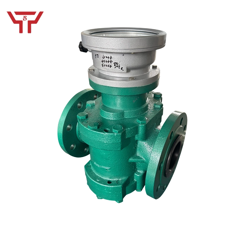 Cast iron high-viscosity fuel oil oval gear flowmeter
