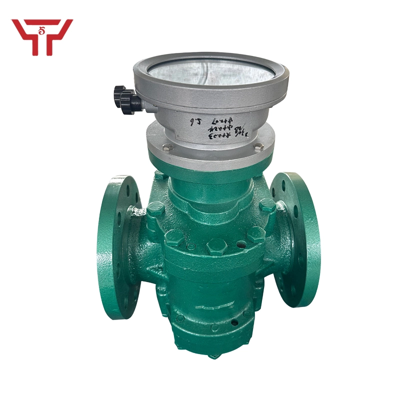Cast iron high-viscosity fuel oil oval gear flowmeter