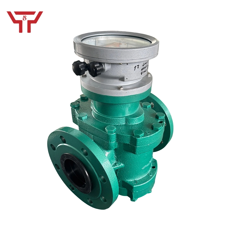 Cast iron high-viscosity fuel oil oval gear flowmeter