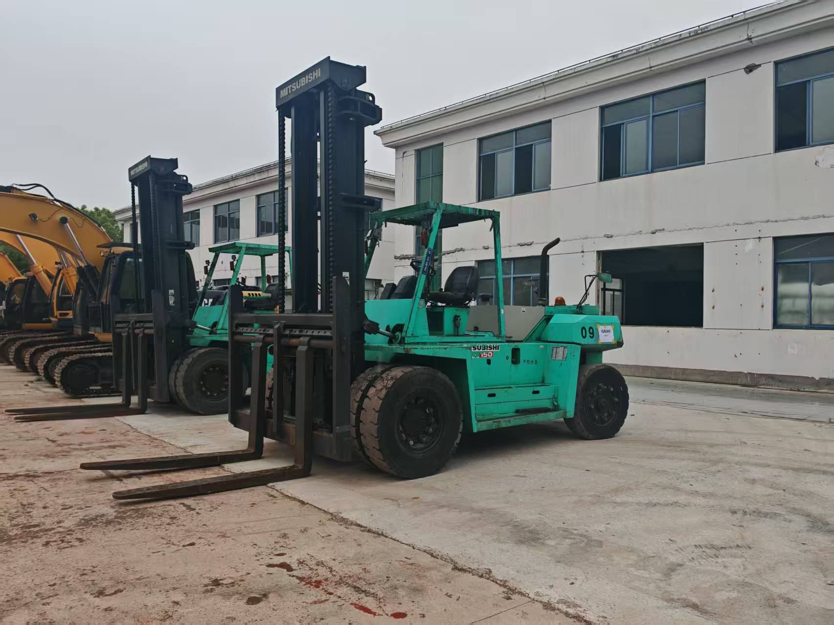 ORIGINAL JAPAN SECOND HAND 15 TONS MITSUBISHI FORKLIFT FACTORY SALE
