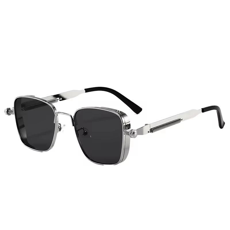 Metal Frame Square Sunblock Sunglasses